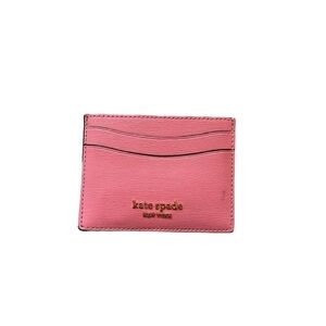 Kate spade Morgan pink saffiano leather cardholder card case